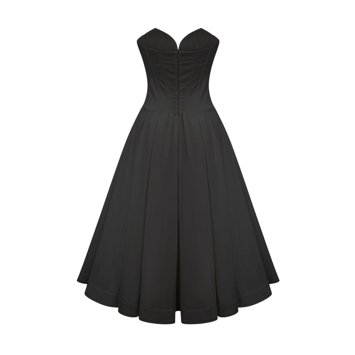 Katherine straplez korse midi elbise ®