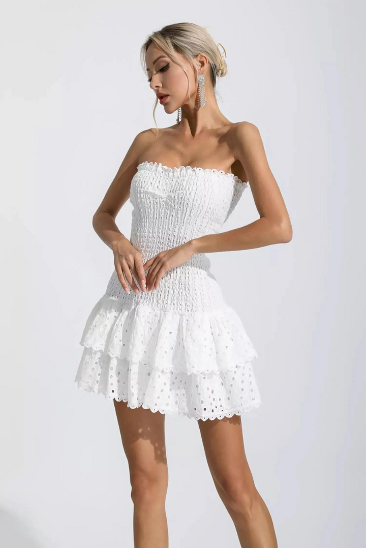 Monaco Mini Elbise - Beyaz®