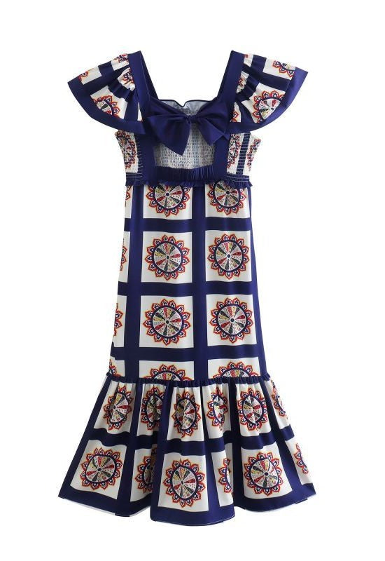 Patchwork Maxi Elbise