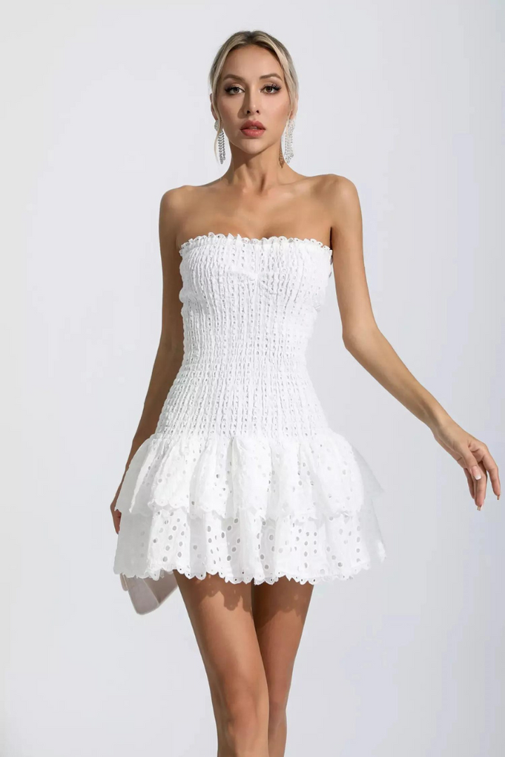 Monaco Mini Elbise - Beyaz®