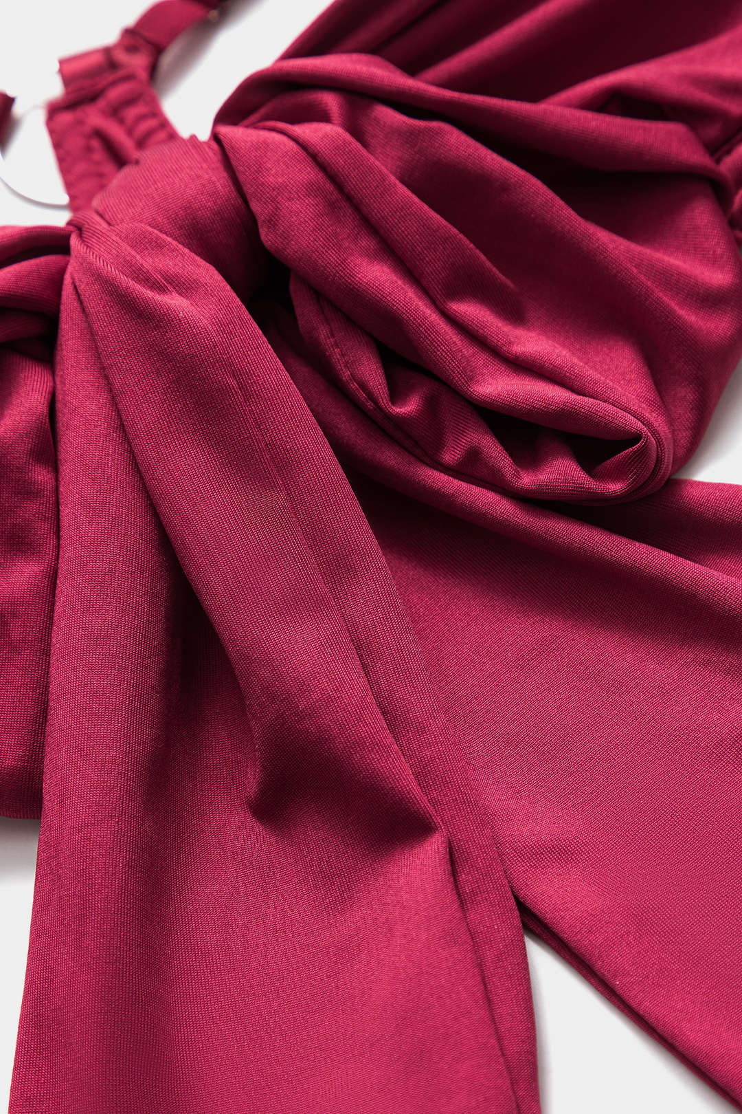 Choker Bağlama Öndeki Kesik Detaylı Lingerie Garter Seti ve Eldiven