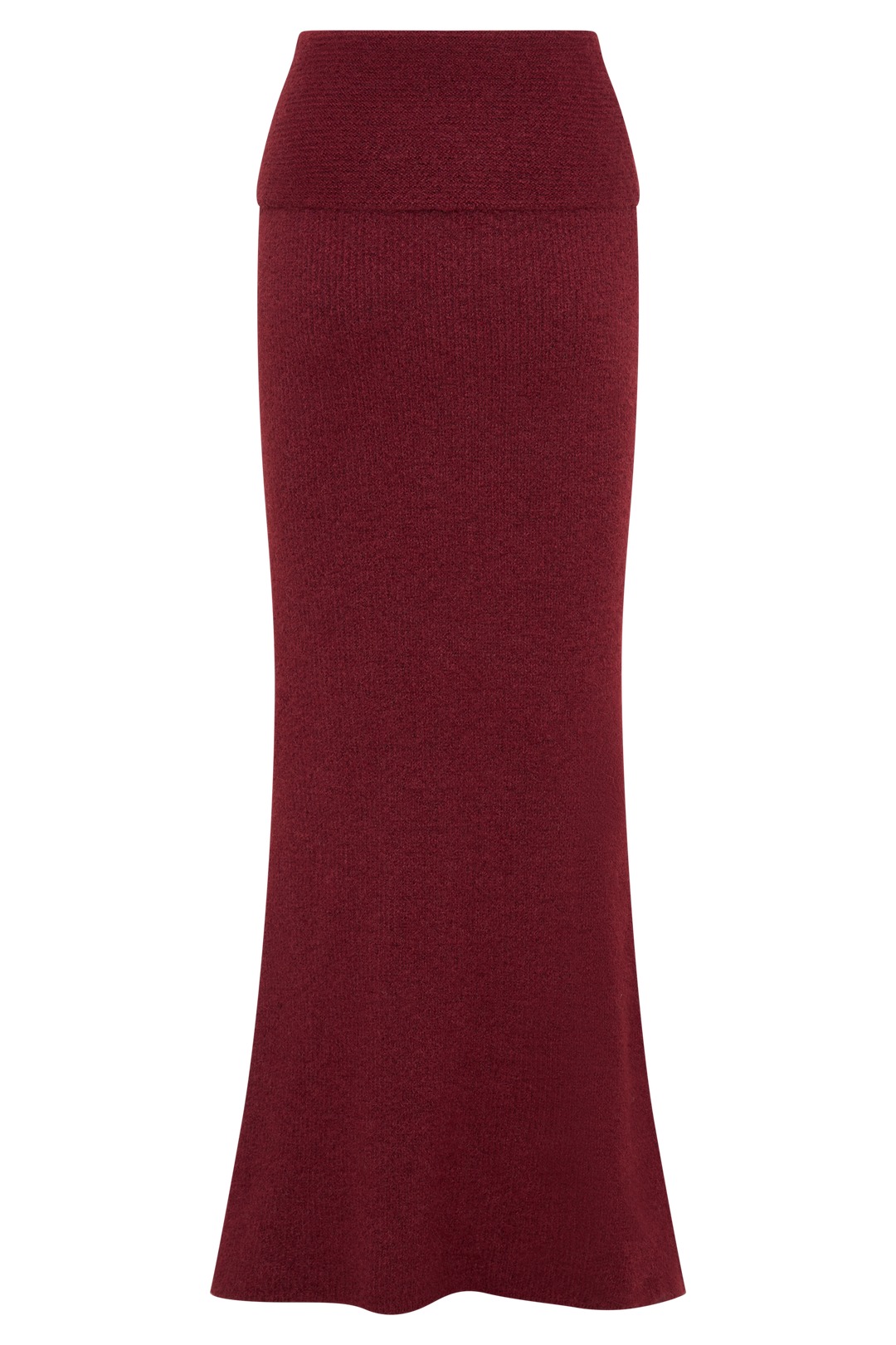Levaru  Charlotte Örgü Uzun Etek - Merlot