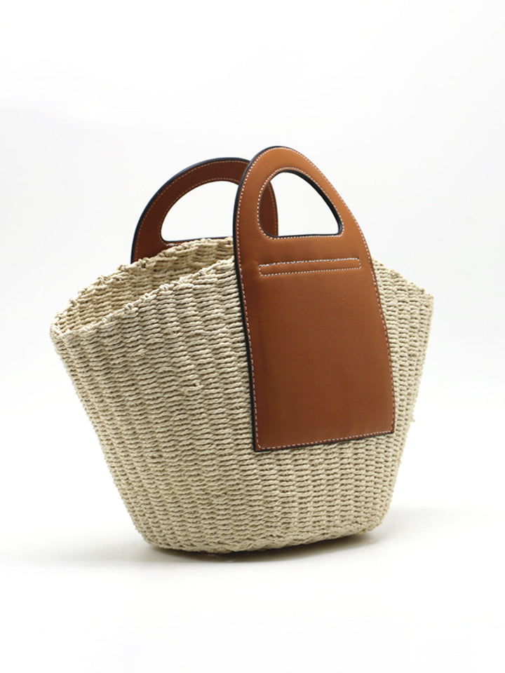Palm Weave Hasır Örgü Çanta