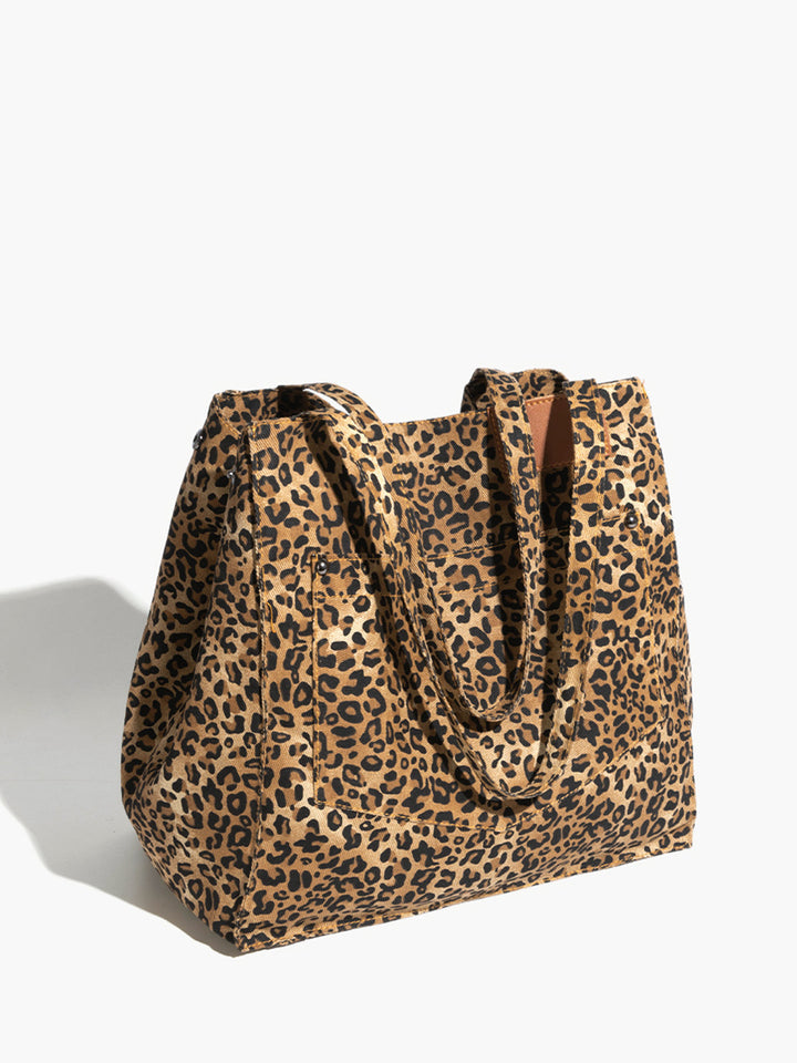Savanna Wild Leopar Tote Çanta
