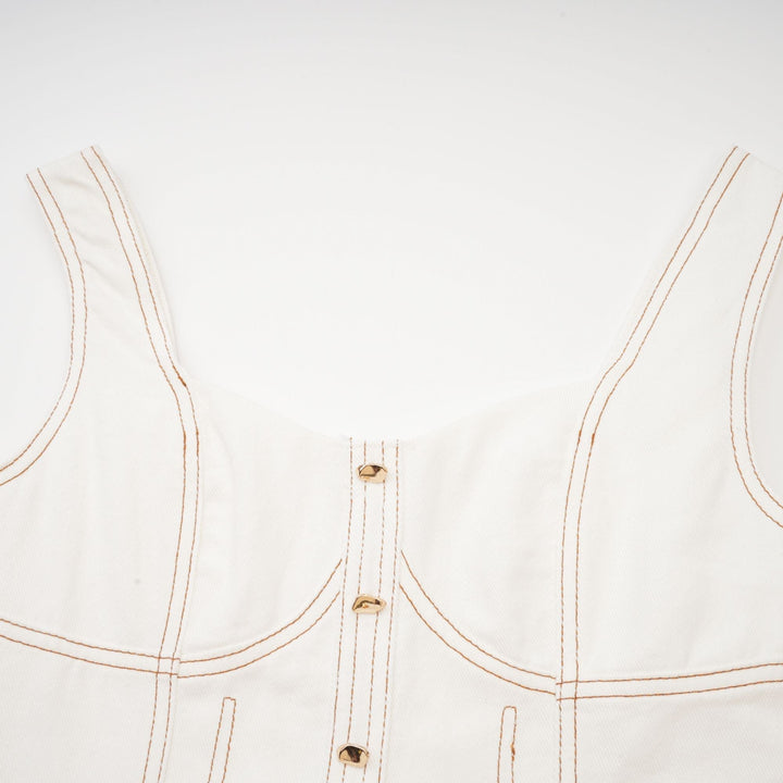 Brielle Denim Üst Ve Etek Eşleştirme Seti