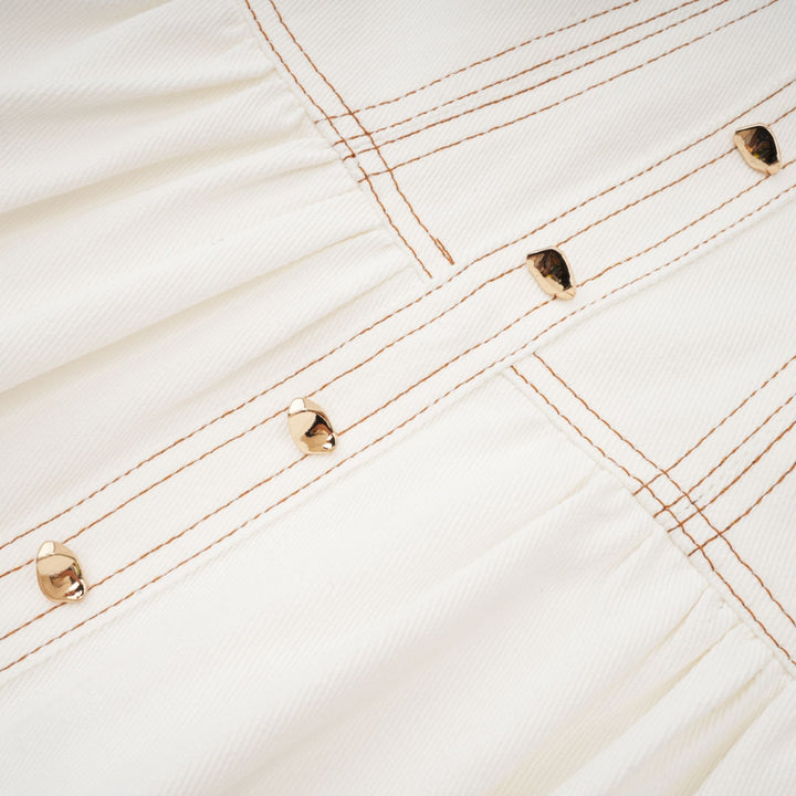 Brielle Denim Üst Ve Etek Eşleştirme Seti