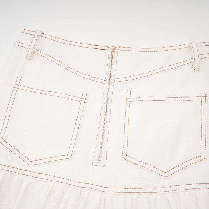 Brielle Denim Üst Ve Etek Eşleştirme Seti