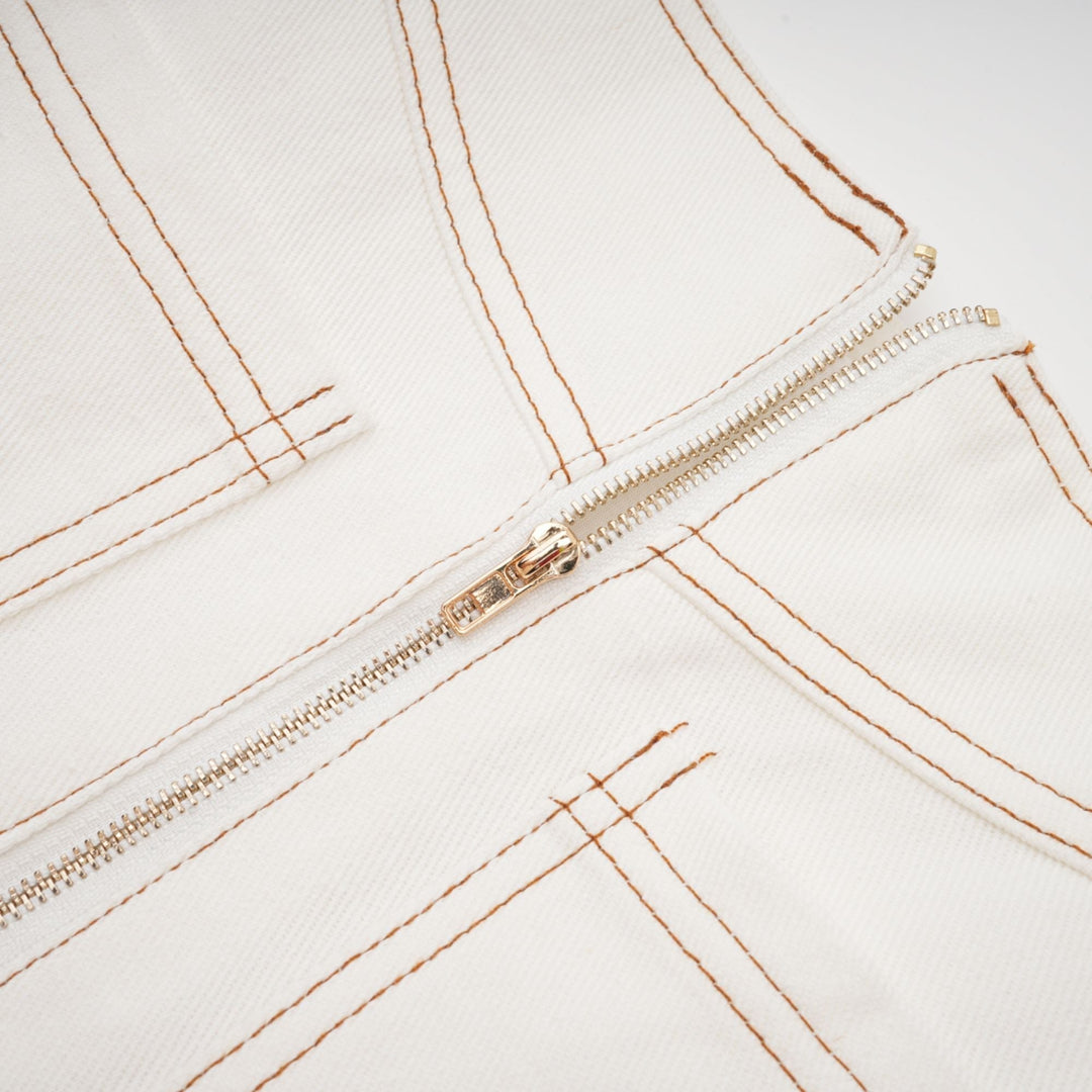 Brielle Denim Üst Ve Etek Eşleştirme Seti
