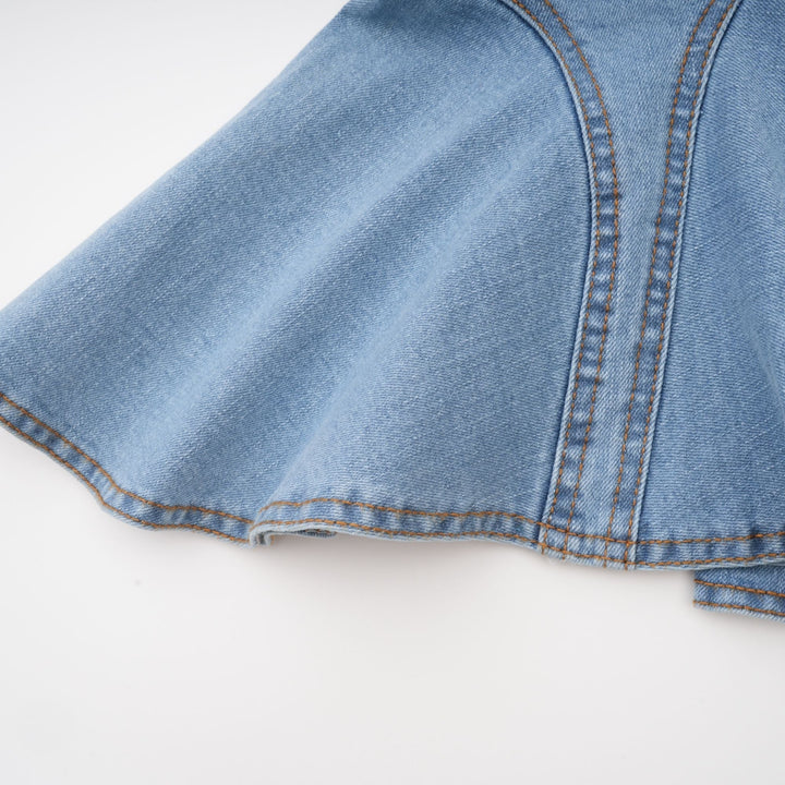 Capucine Denim Etek Kısmı Farbalalı Etek