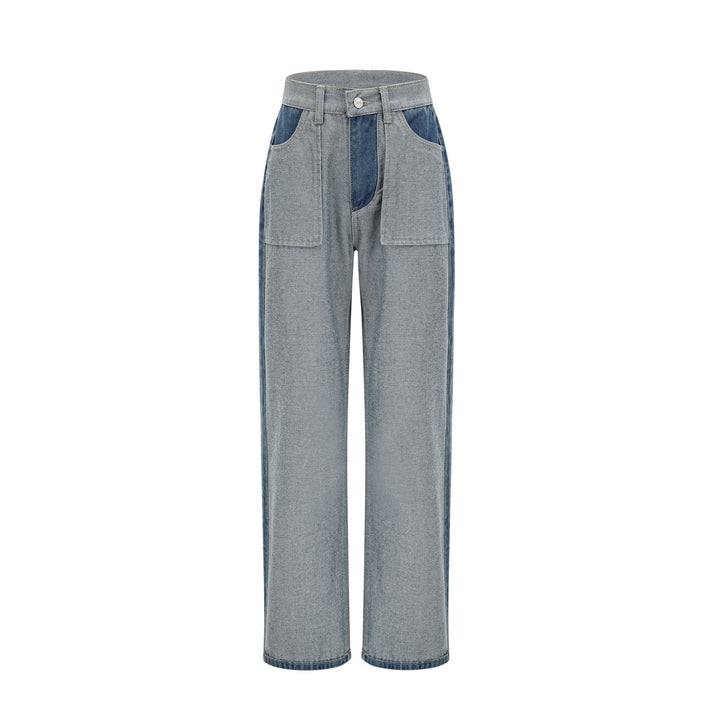 Clothilde Geniş Paça Panelli Jean Pantolon