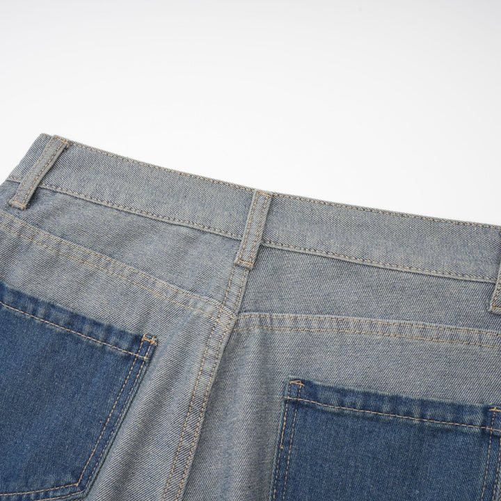 Clothilde Geniş Paça Panelli Jean Pantolon