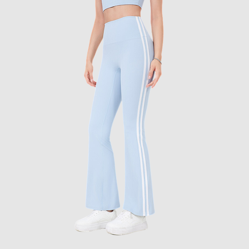 Yan Şeritli Geniş Paça Yoga Pantolonu