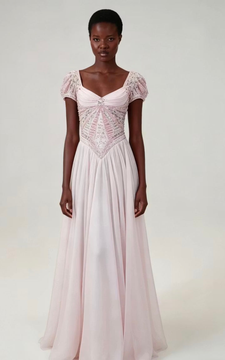 Jlue toz pembe dreses