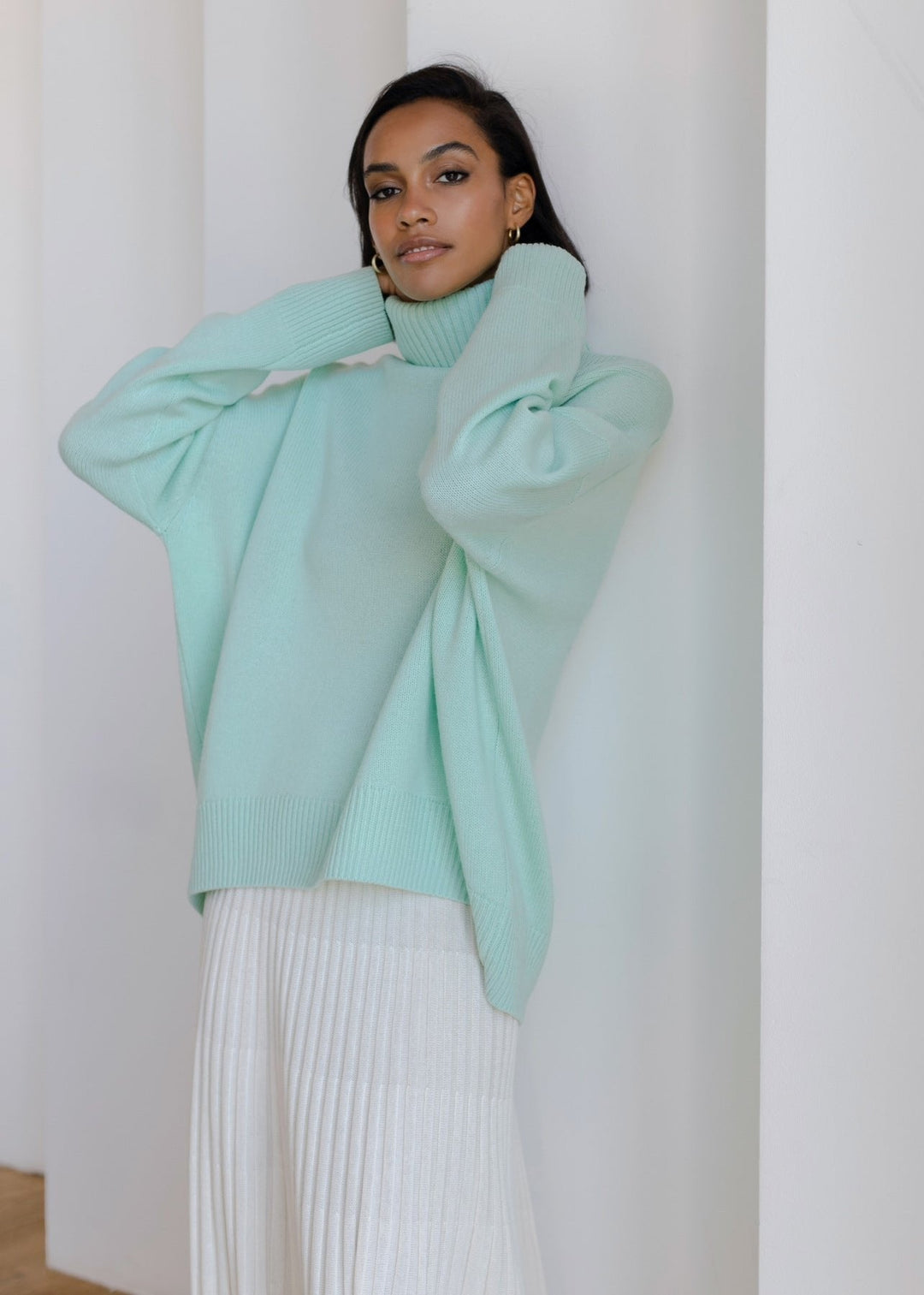 Luxe Oversize Balıkçı Yaka Kazak