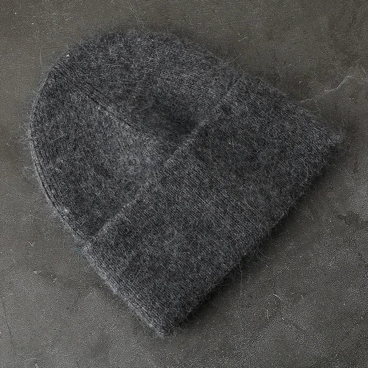 Angora örgü şapka