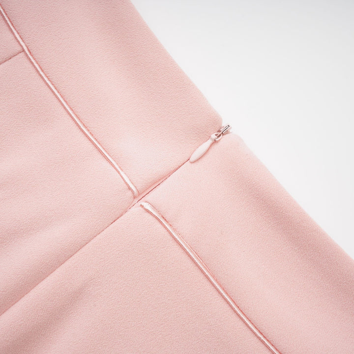 Claretta Renk Bloklu Blazer Ve Pantolon Uyumlu Takım