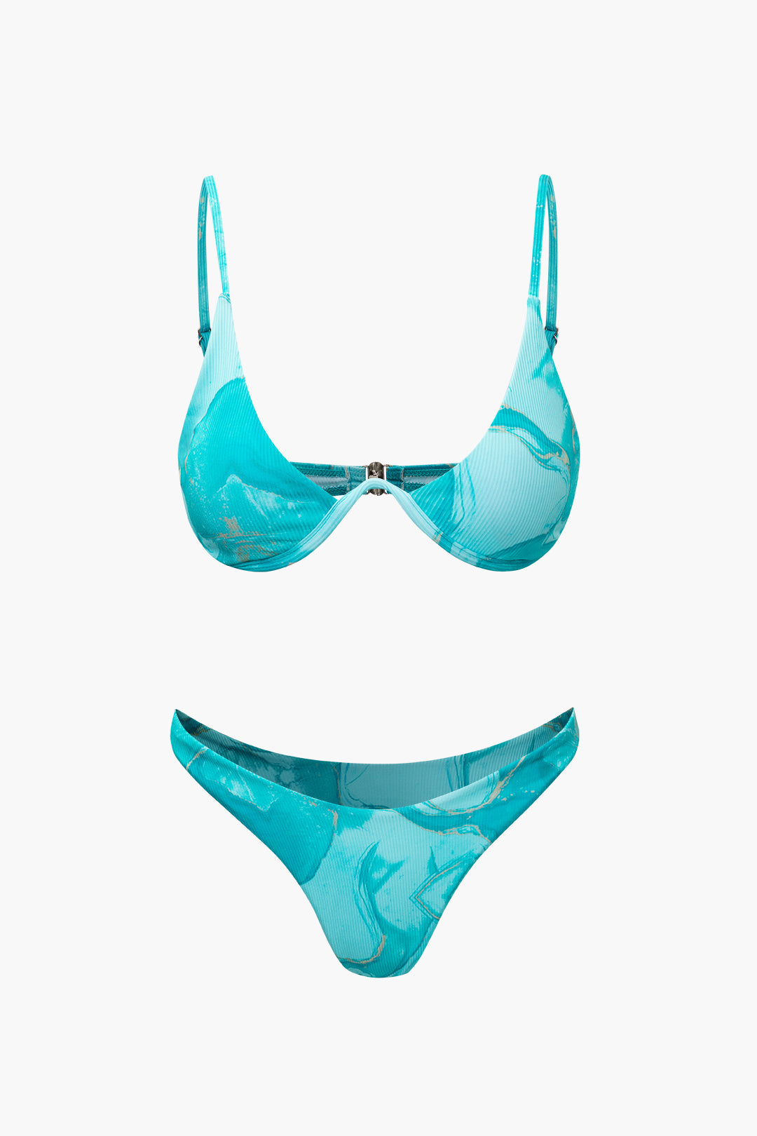 Baskılı Bikini ve Pareo Takımı