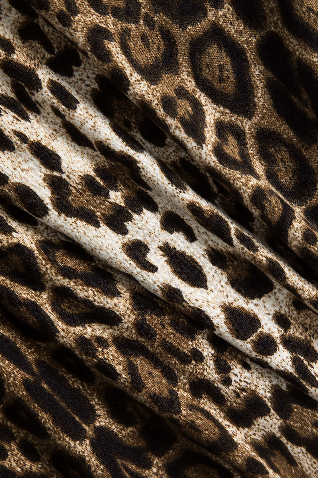 Shapewear Leopar Desenli Uzun Kollu Bodysuit