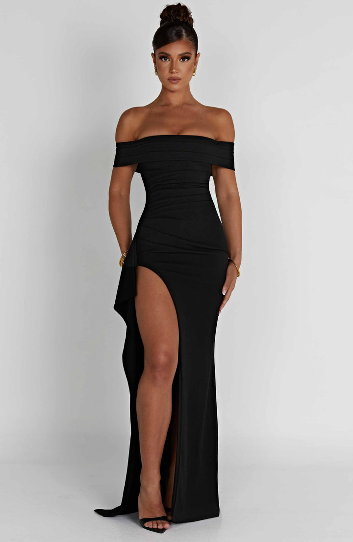 Joyce Maxi Elbise - Siyah