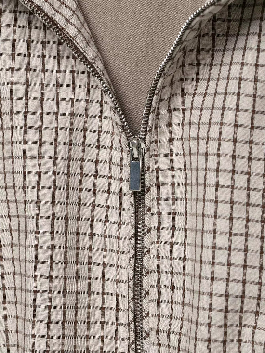 Daniela Plaid Hooded Cropped Jacket