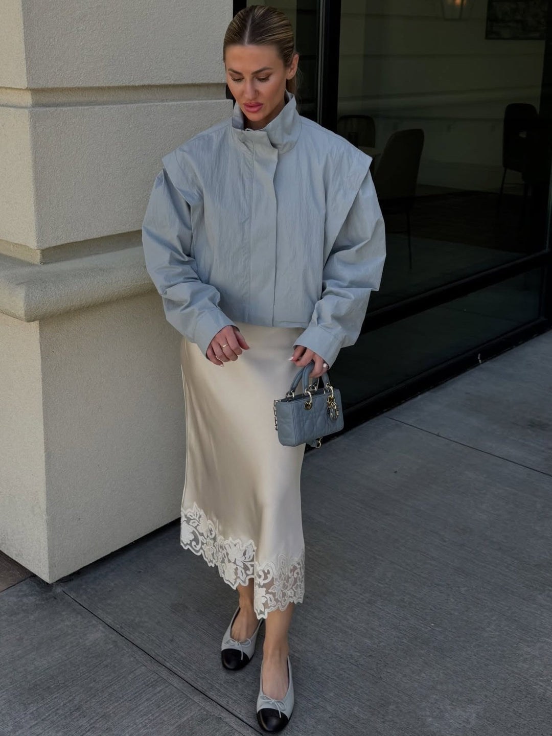 Emma Cropped Windbreaker Jacket