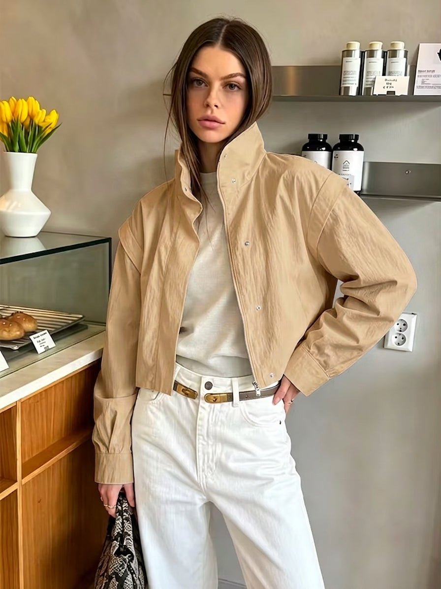 Emma Cropped Windbreaker Jacket