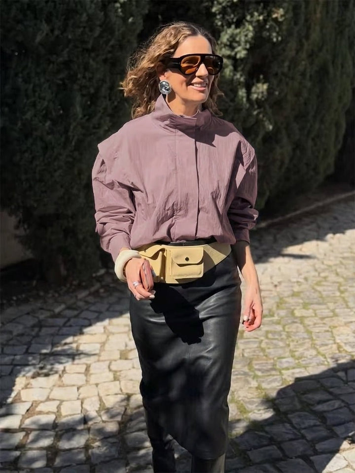 Emma Cropped Windbreaker Jacket