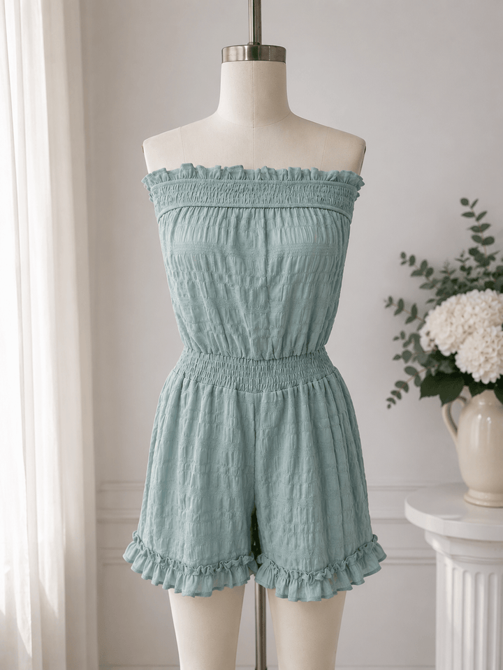 Beatrice Belted Tube Top Jumpsuit